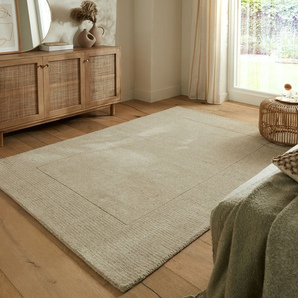 Béžový vlněný koberec 200x290 cm – Flair Rugs-image-1