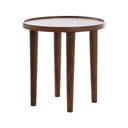 Kulatý odkládací stolek z masivu akácie ø 49 cm Qiano – Light & Living