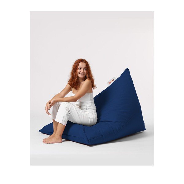 Tmavě modrý sedací vak Pyramid – Floriane Garden-image-2