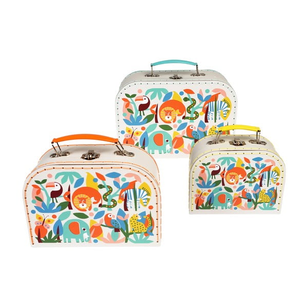 Dětské kufříky v sadě 3 ks Wild Wonders – Rex London-image-3
