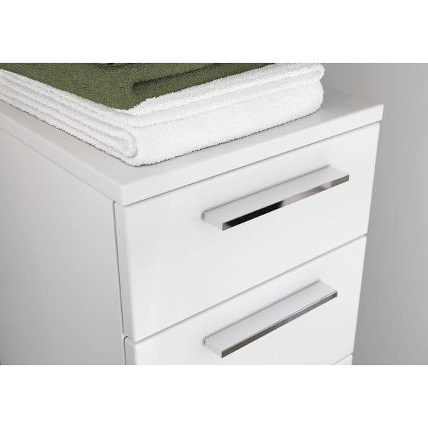 Bílá nízká koupelnová skříňka 30x86 cm Arvada – Germania-image-3