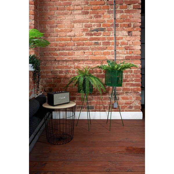 Sada 2 tmavě zelených kovových stojanů na květináče PT LIVING Hexagon-image-1