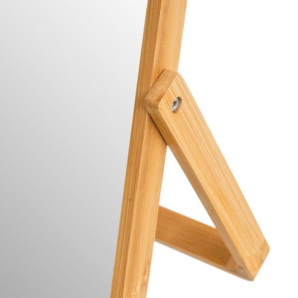 Kosmetické zrcadlo s bambusovým rámem 20x27 cm – Casa Selección-image-1