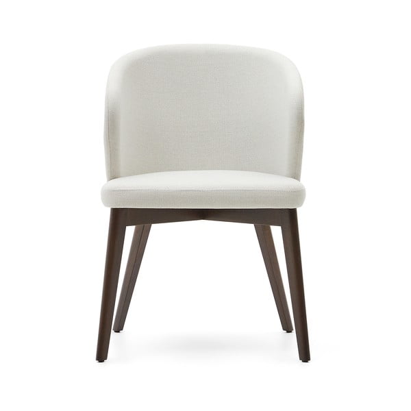 Krémové čalouněné jídelní křeslo Darice – Kave Home-image-4