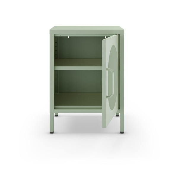 Kovový noční stolek v mentolové barvě Diora – Marckeric-image-1