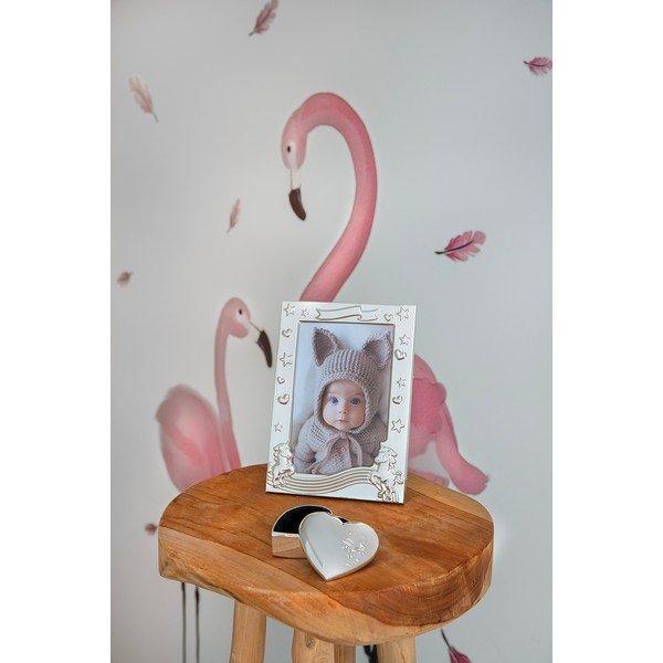 Kovový stojací/na zeď rámeček ve stříbrné barvě 10x15 cm Unicorn – Zilverstad-image-1