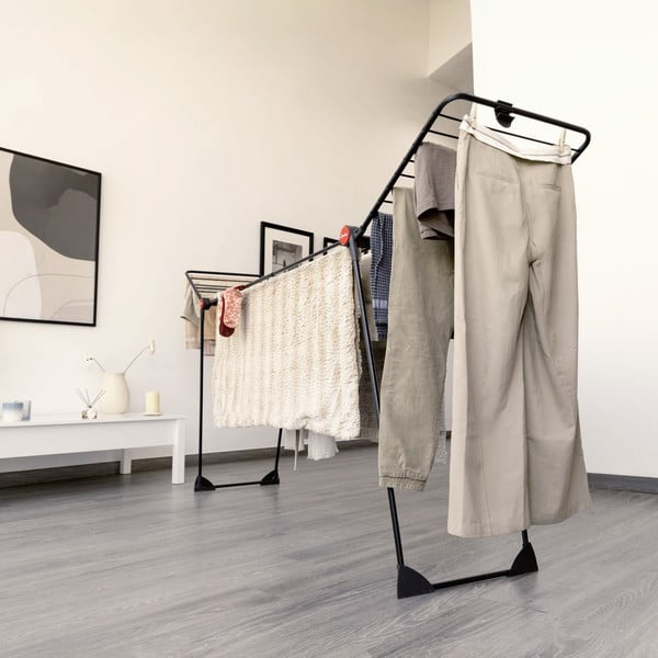 Černý sušák na prádlo Infinity Flex 30m – Vileda-image-3