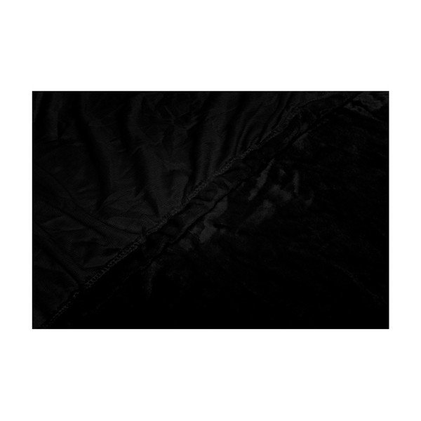 Černé mikroplyšové prostěradlo My House, 180 x 200 cm-image-1