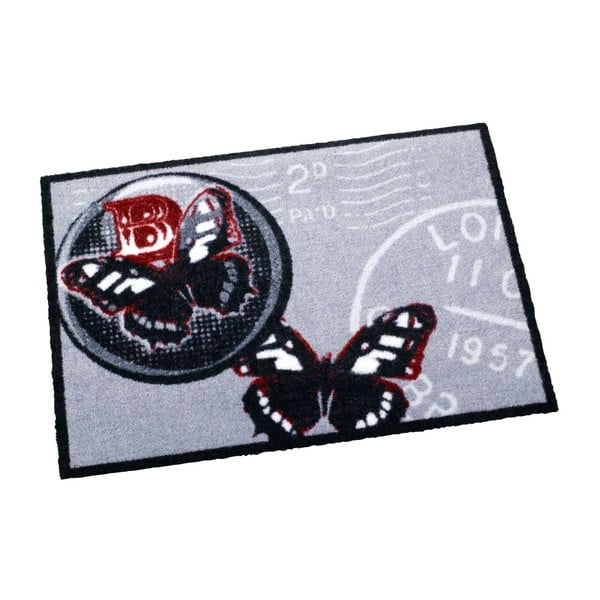 Šedý koberec Zala Living Butterflies, 50x70 cm