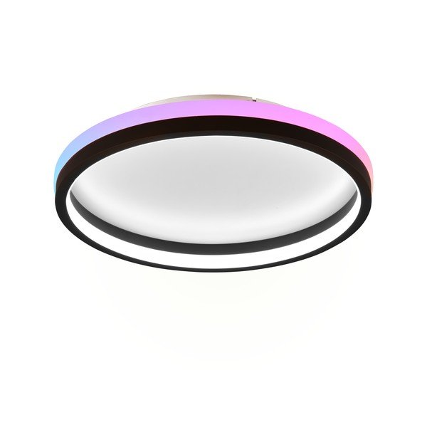 Matně černé LED stropní svítidlo na dálkové ovládání ø 39 cm Hiko – Reality-image-3