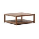 Konferenční stolek z teakového dřeva v přírodní barvě 90x90 cm Sashi – Kave Home