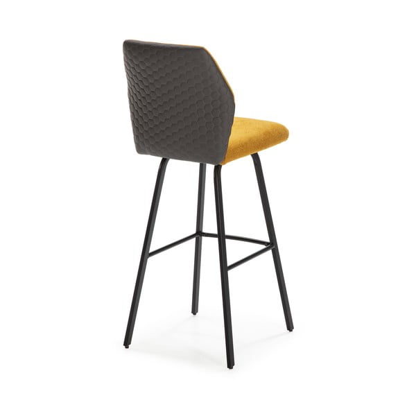 Barové židle v hořčicové barvě v sadě 2 ks 75 cm Pol – Marckeric-image-4