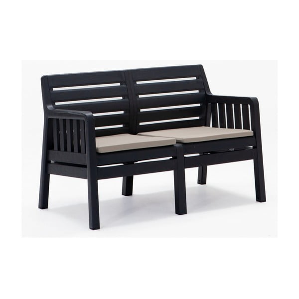 Antracitový zahradní lounge set pro 4 Lara – Floriane Garden-image-3