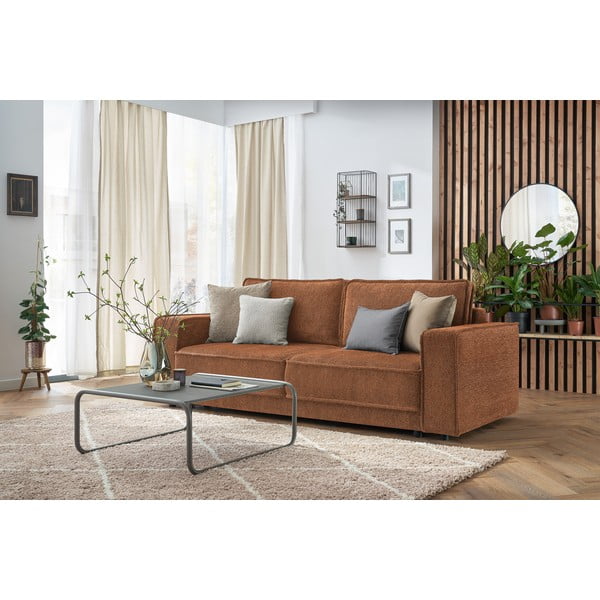 Oranžovohnědá rozkládací pohovka Emile - Bobochic Paris-image-3