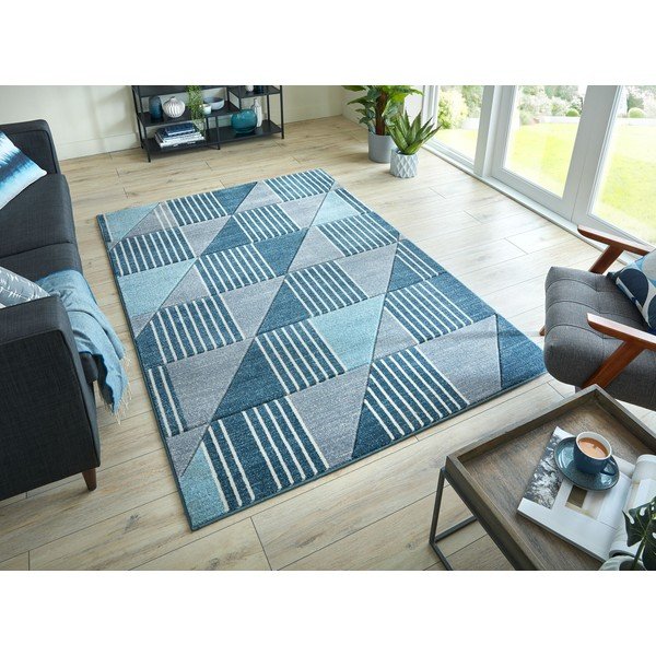 Šedo-modrý koberec Flair Rugs Velocity, 160 x 230 cm-image-4