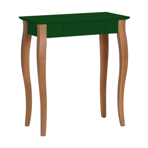 Tmavě zelený psací stůl Ragaba Lillo, šířka 65 cm