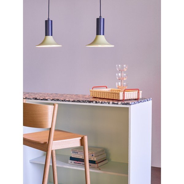 Světle zelené/tmavě modré kovové stmívatelné závěsné svítidlo ø 25 cm Luminary – Hübsch-image-1