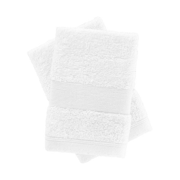 Bílé froté bavlněné ručníky v sadě 2 ks 30x30 cm Anti-Bacterial – Catherine Lansfield