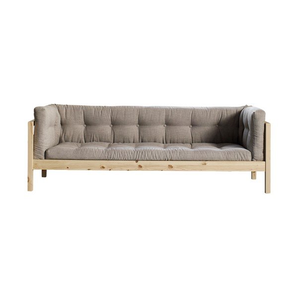 Pohovka pro tři Karup Fusion Natural/Linoso Light Gray