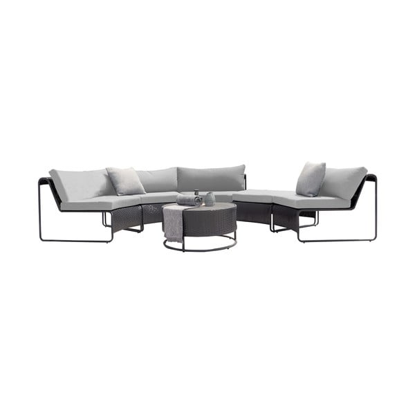 Šedý zahradní lounge set pro 5 Rindal - Bonami Selection-image-2