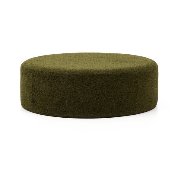 Zelený taburet z textilie bouclé Kaeli – Kave Home