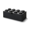 Černý stolní box se zásuvkou LEGO® Brick, 31,6 x 11,3 cm