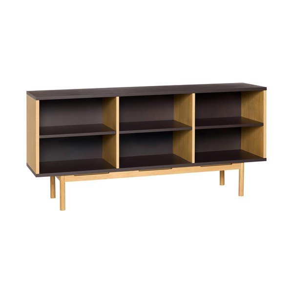Hnědá komoda v dekoru dubu 140x65x35 cm Dual – Hübsch