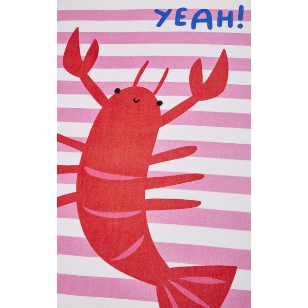 Růžová plážová osuška 76x160 cm Shell Yeah – Catherine Lansfield-image-2