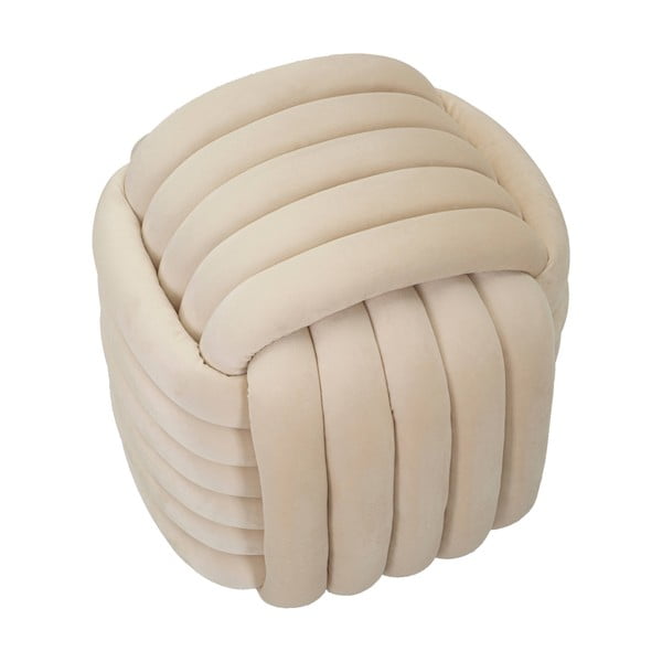 Krémový sametový taburet Softy – Mauro Ferretti-image-3