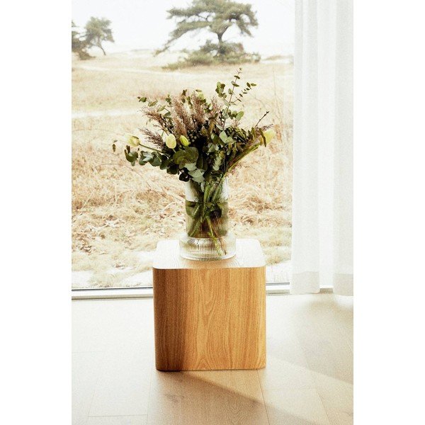 Odkládací stolky v sadě 2 ks v dekoru jasanu 40x40 cm Cubo – Jotex-image-2
