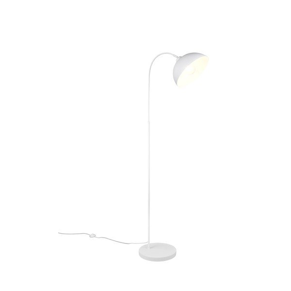 Bílá stojací lampa s kovovým stínidlem (výška 170 cm) Sierra – Reality-image-4