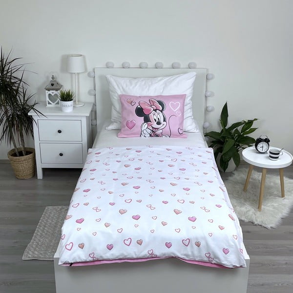 Bavlněné dětské povlečení do postýlky 100x135 cm Minnie – Jerry Fabrics-image-2