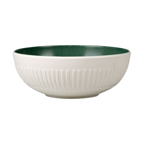 Bílo-zelená porcelánová miska Villeroy & Boch Blossom, 850 ml