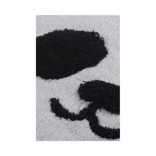 Černo-bílá koupelnová předložka Crasso Panda, 100 x 60 cm-image-1