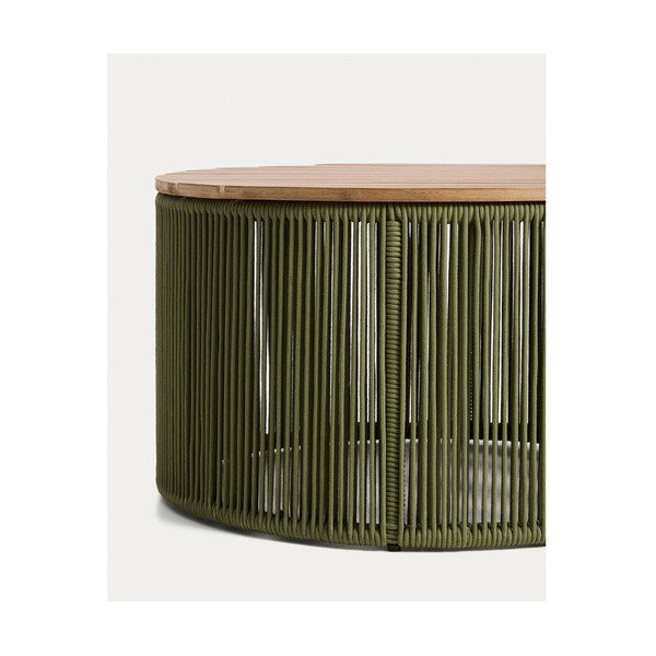 Kulatý zahradní konferenční stolek s deskou z akácie ø 70 cm Dandara – Kave Home-image-3