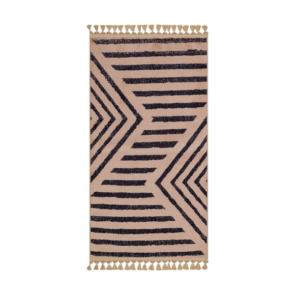 Béžový pratelný koberec běhoun 300x100 cm - Vitaus