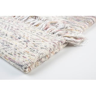 Bavlněný pléd White Label Liv Plum, 130 x 170 cm