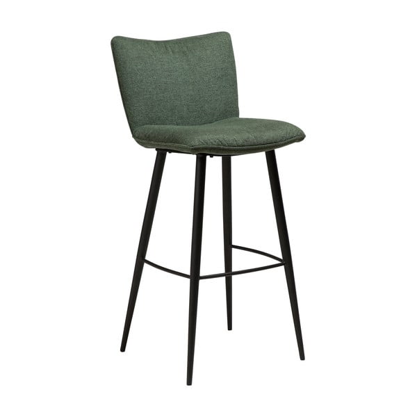 Zelená barová židle s ocelovými nohami DAN-FORM Join, výška 103 cm