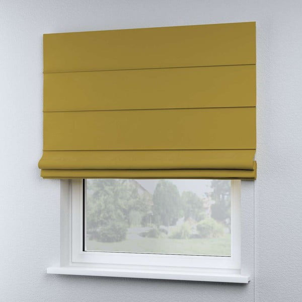 Žlutá římská roleta 170x100 cm Posh Velvet - Yellow Tipi-image-4