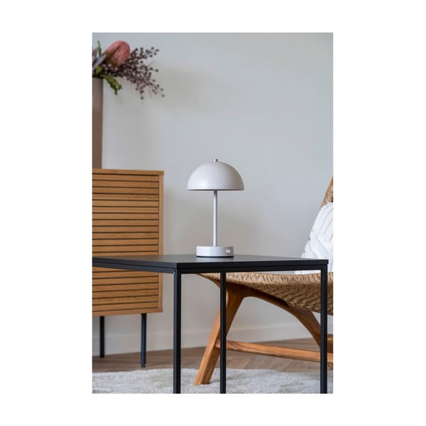 Krémová LED stolní lampa (výška 25 cm) Holt – House Nordic-image-2