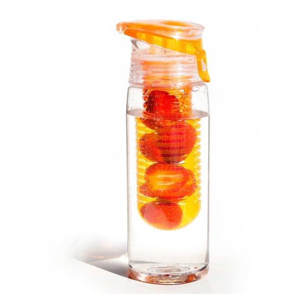 Oranžová lahev Asobu Flavour It 2 Go Duro, 600 ml