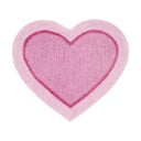 Růžový dětský koberec ve tvaru srdce Catherine Lansfield Heart, 50 x 80 cm