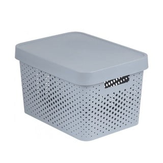 Šedý úložný box Curver Holes