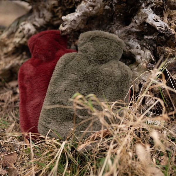 Červený termofor z mikroplyše 1,8 l Classic – Hugo Frosch-image-3