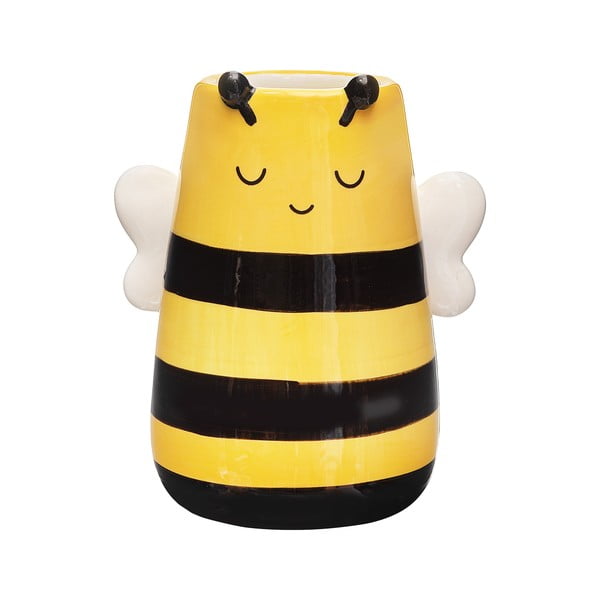 Žlutá váza z dolomitu (výška 10,5 cm) Bee – Sass & Belle