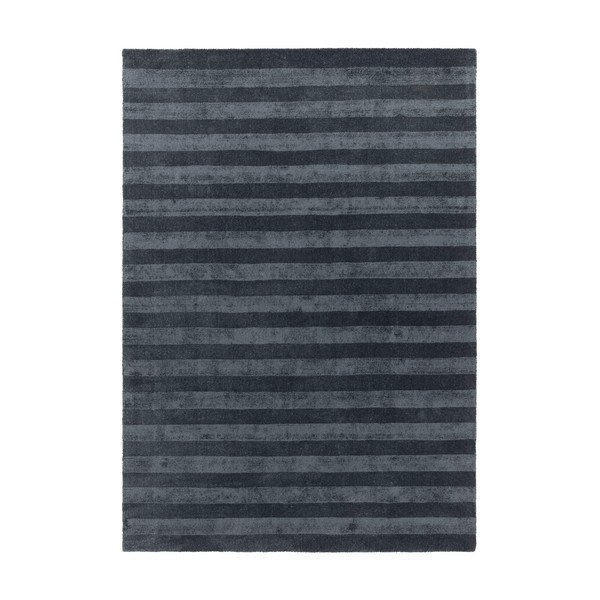 Tmavě modrý ručně tkaný koberec z recyklovaných vláken 160x230 cm Connor – MADE