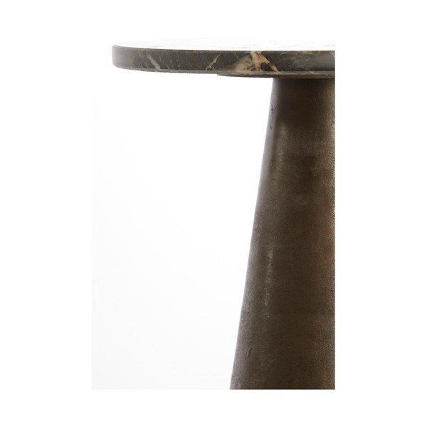 Kulatý odkládací stolek s mramorovou deskou  ø 29 cm Ynez – Light & Living-image-3