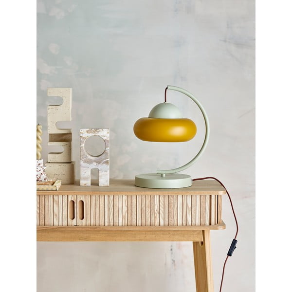 Okrově žlutá/krémová stolní lampa (výška 34,5 cm) Bubble – Bloomingville-image-1