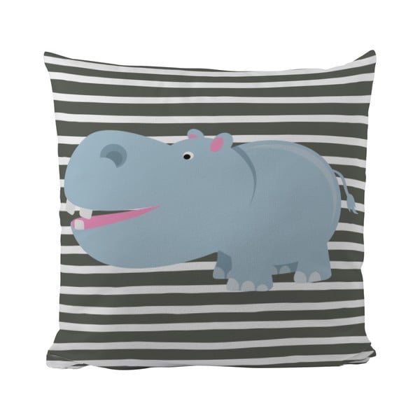 Polštář Hippo in Grey, 50x50 cm