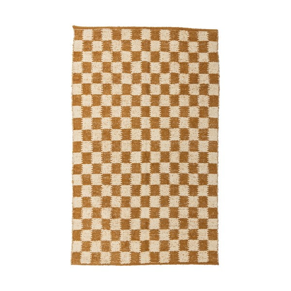 Béžový/jantarový bavlněný koberec 140x200 cm Chola – Bloomingville